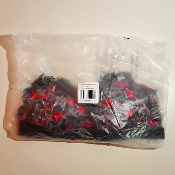 ❤NWT VINTAGE TORRID BRALETTE WIRE-FREE LIGHTLY LINED STARS PRINT MICROFIBER BRA - Picture 4 of 12